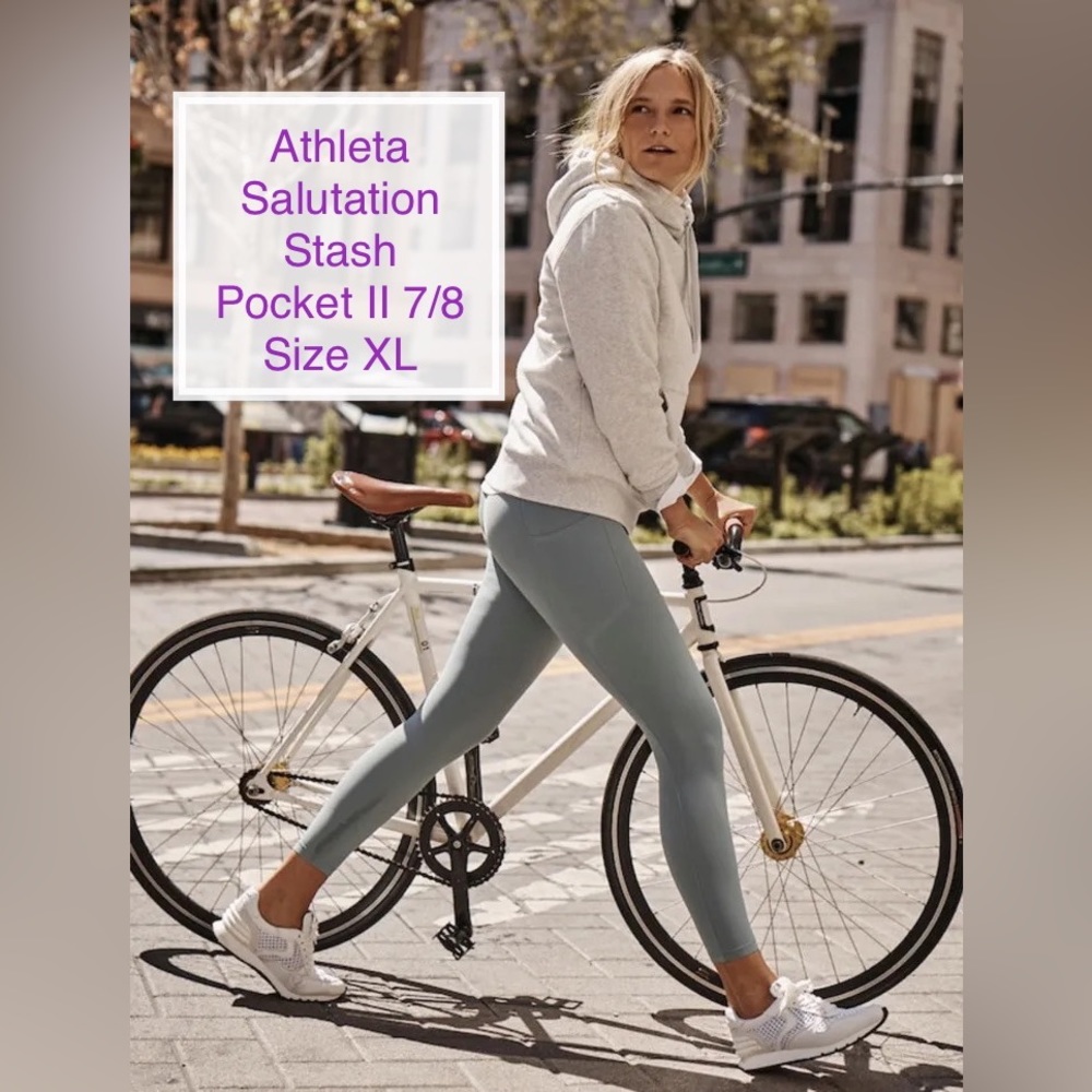 Athleta Salutation Stash Pocket II 7/8 size: XL